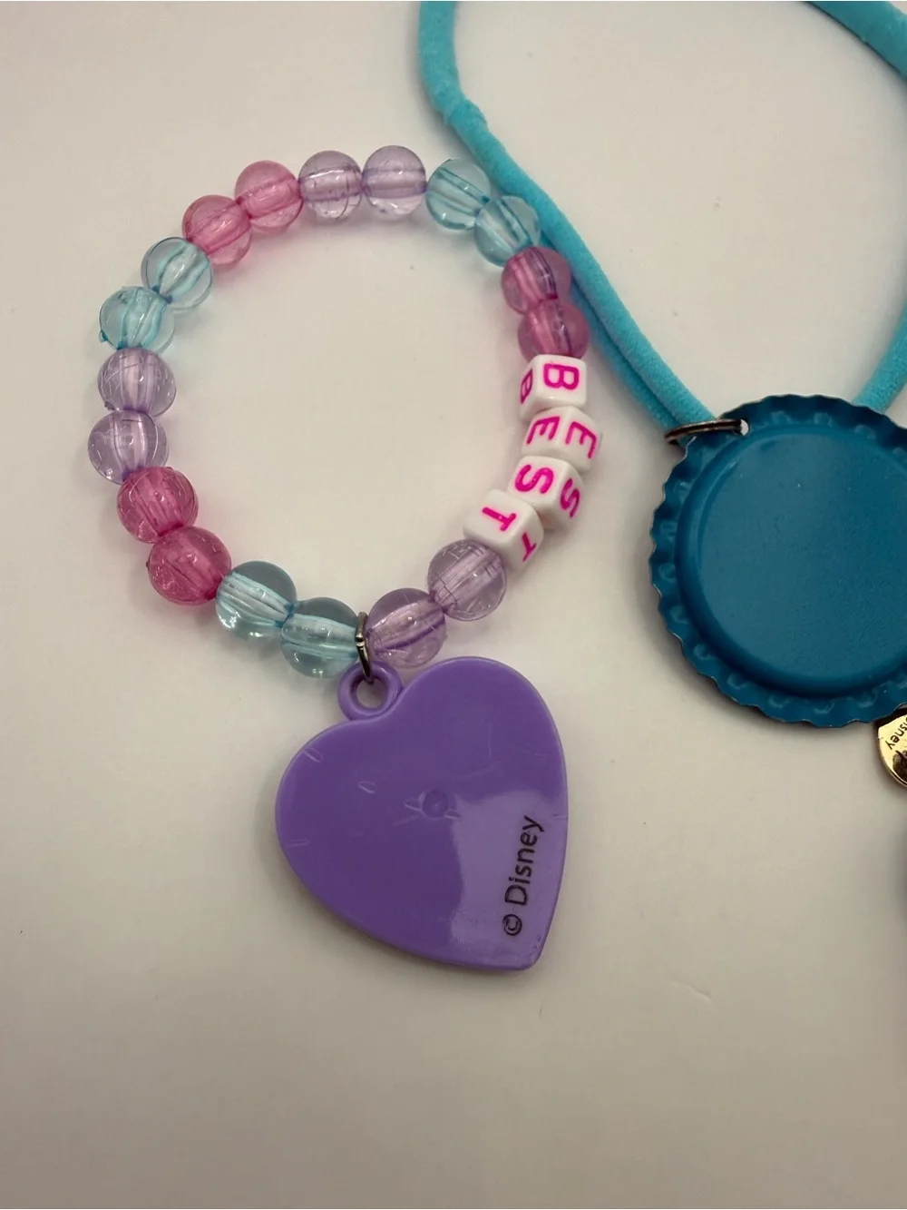 Kids Disney Frozen Bracelet Set Elsa & Anna Colorful Beads Lot of (3) Charm It!